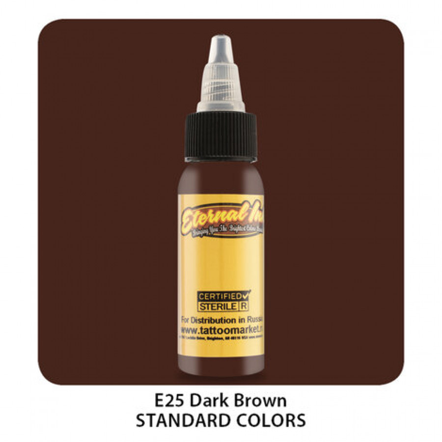 Тату краска Eternal Dark Brown