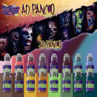 Краска World Famous Tattoo Ink A.D. Pancho ProTeam Colorset (16 пигментов)